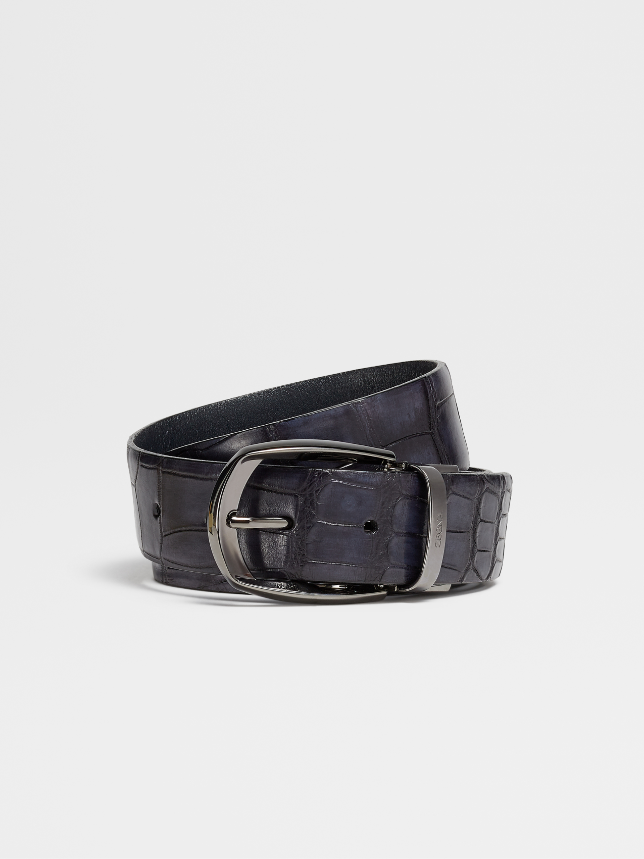 Dark Blue Alligator Belt